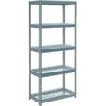 Global Equipment Extra Heavy Duty Shelving 36"W x 12"D x 84"H With 5 Shelves, Wire Deck, Gry 717429